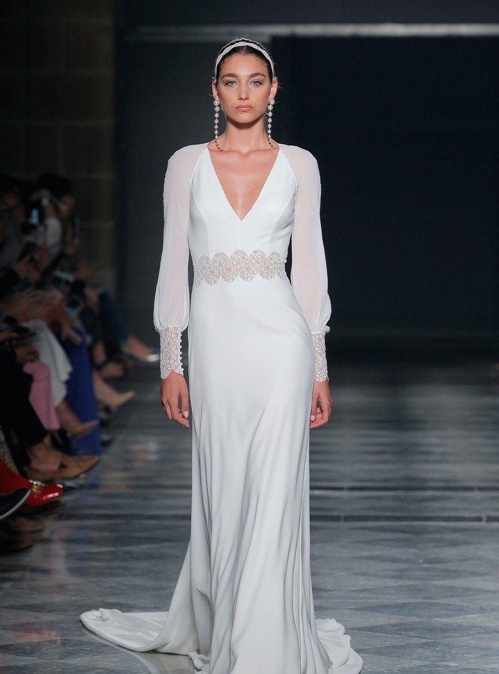 Rosa Clara Uzun Kollu Gelinlik