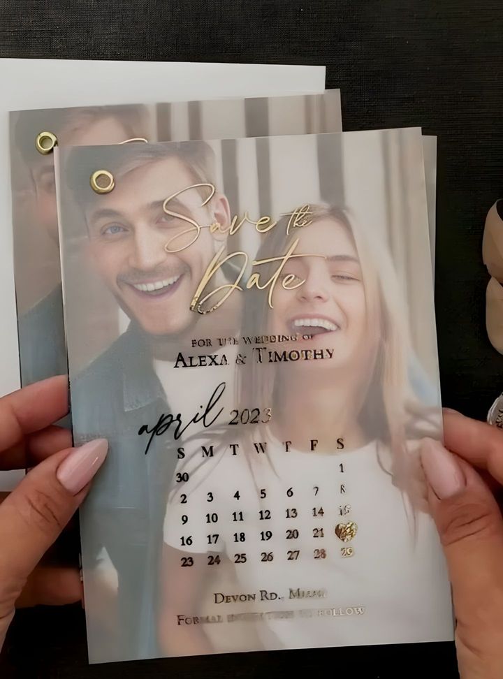 DVT-85-26 Düğün Fotoğraflı Davetiye