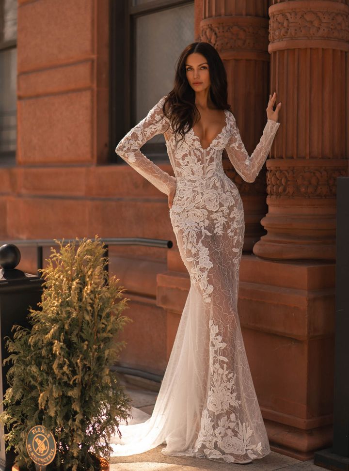 Berta -17-25 Balık Kesim Gelinlik