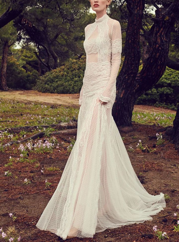 Costarellos Transparan Gelinlik