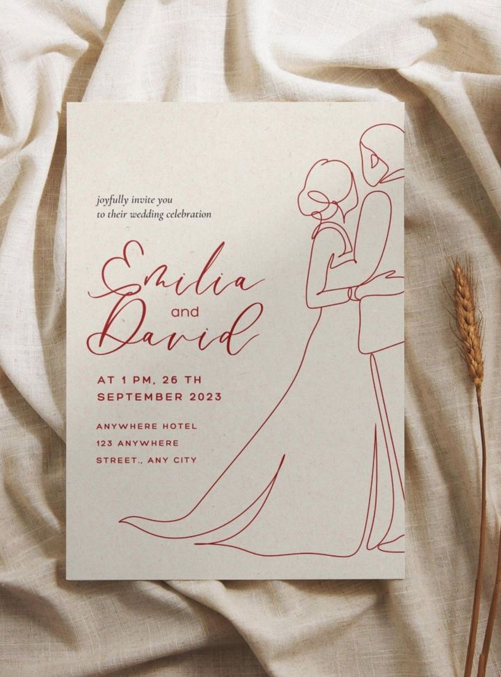 DVT-4-26 Düğün Sade Davetiye