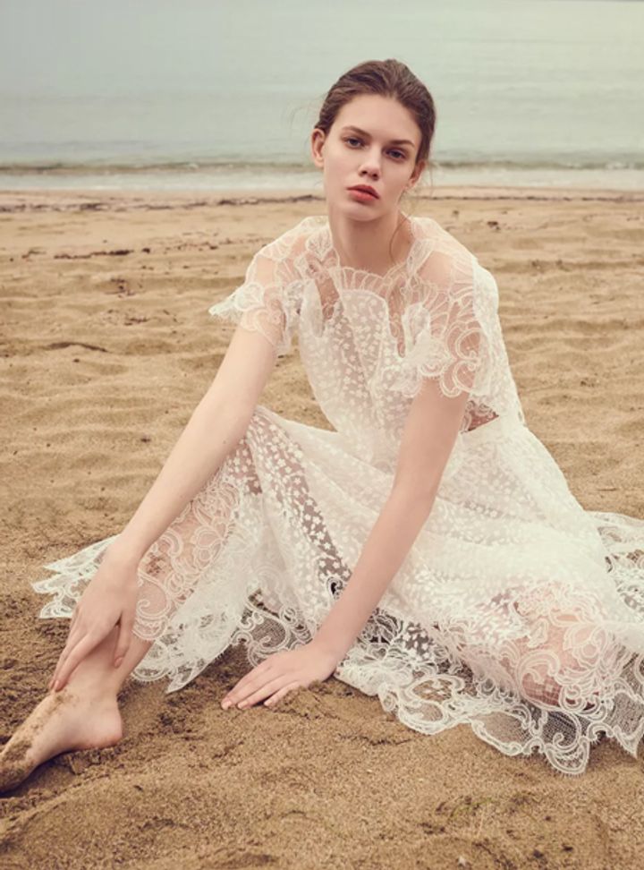 Costarellos Puantiye İşlemeli Gelinlik