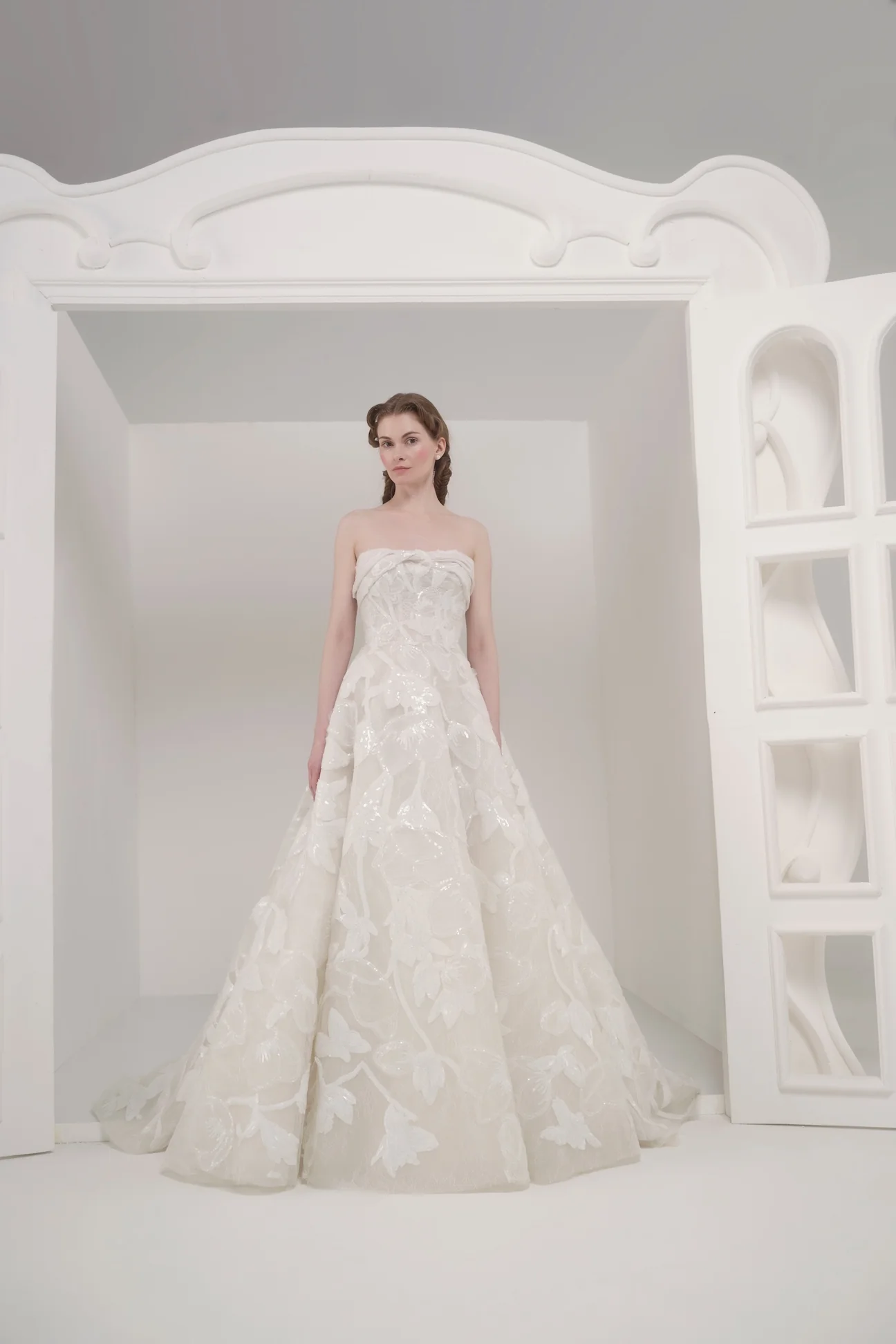 2026 Saiid Kobeisy -17-26 A Kesim Straplez Sırt Dekolteli Gelinlik