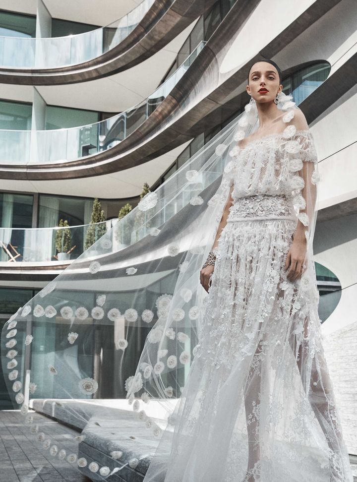 Naeem Khan Üç Boyutlu Gelinlik