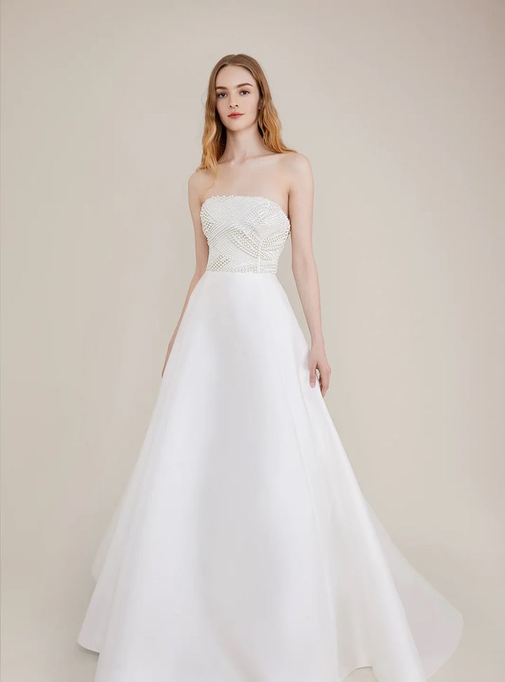 Lela Rose İncili Gelinlik