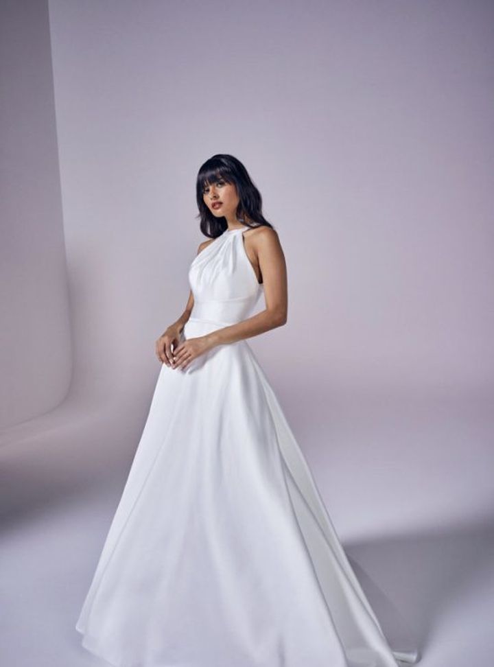 Suzanne Neville Halter Yaka Gelinlik