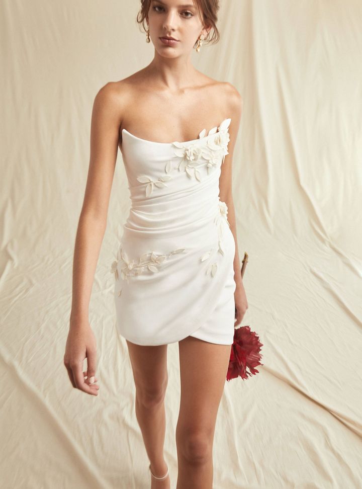 Oscar de la Renta Mini Gelinlik