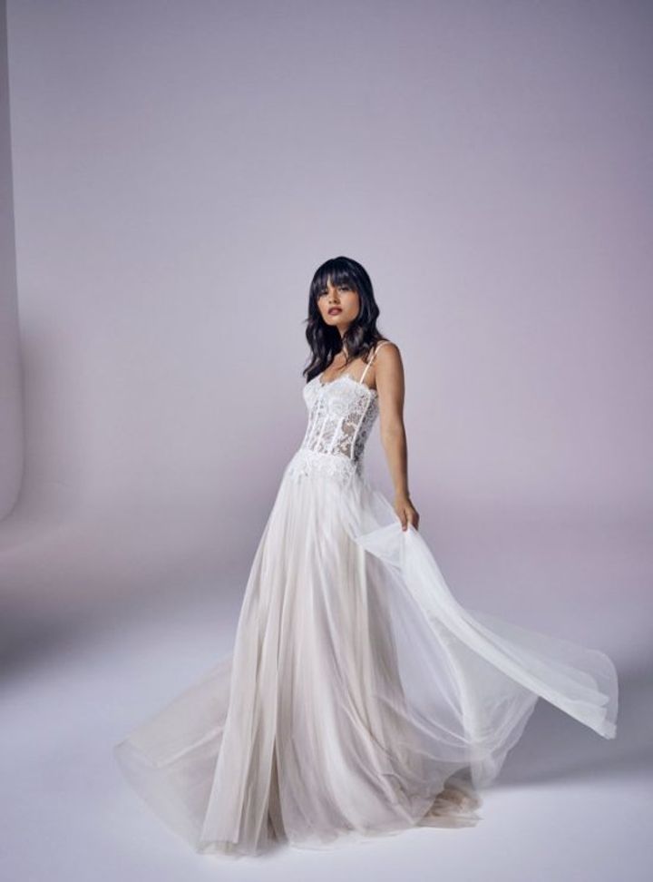 Suzanne Neville Askılı Gelinlik