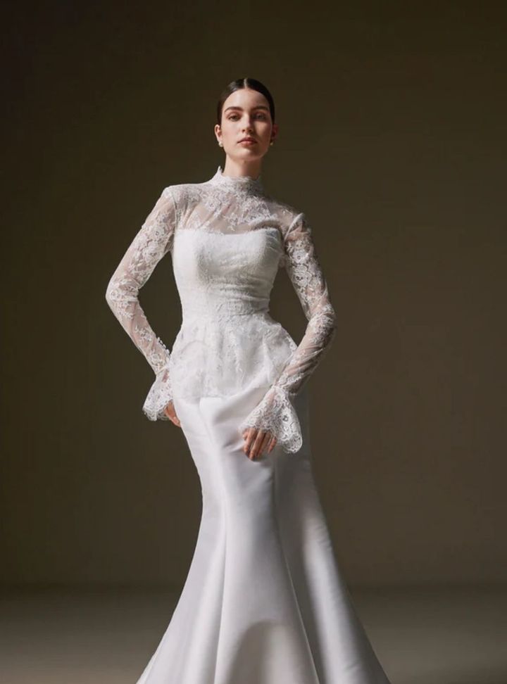 2026 La Premiere -49-26 Balık Kesim Straplez Modern Gelinlik