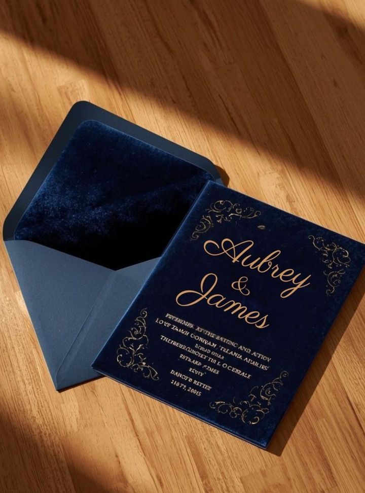 DVT-126-26 Düğün Kadife Davetiye