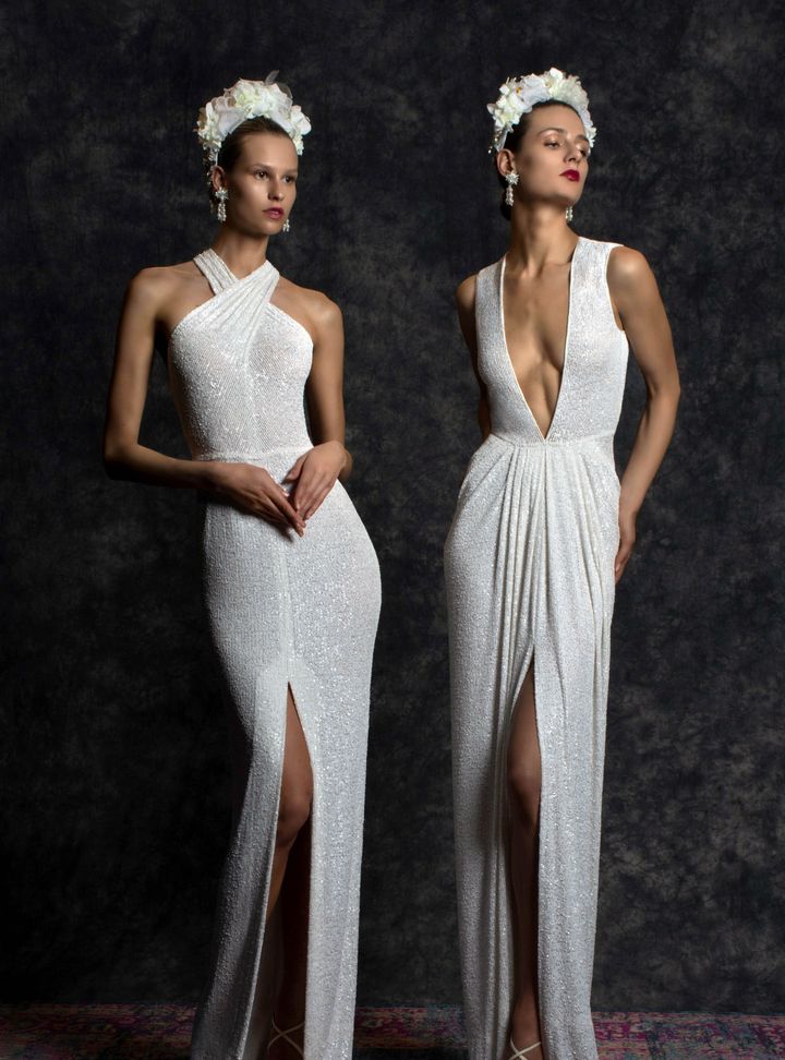 Naeem Khan Yırtmaçlı Gelinlik