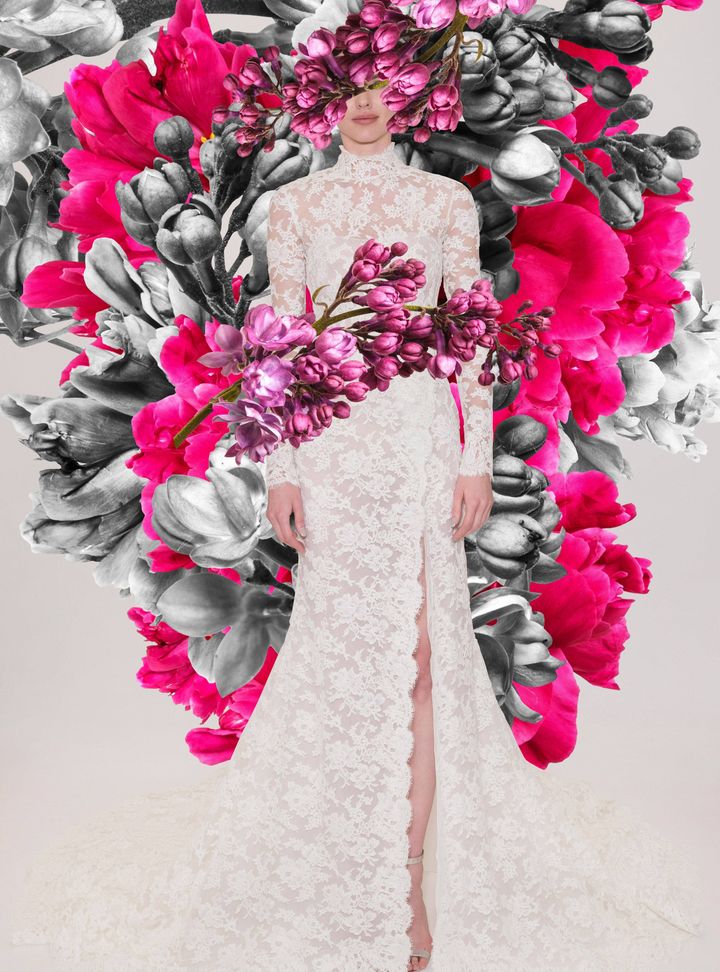 Reem Acra Yırtmaçlı Gelinlik