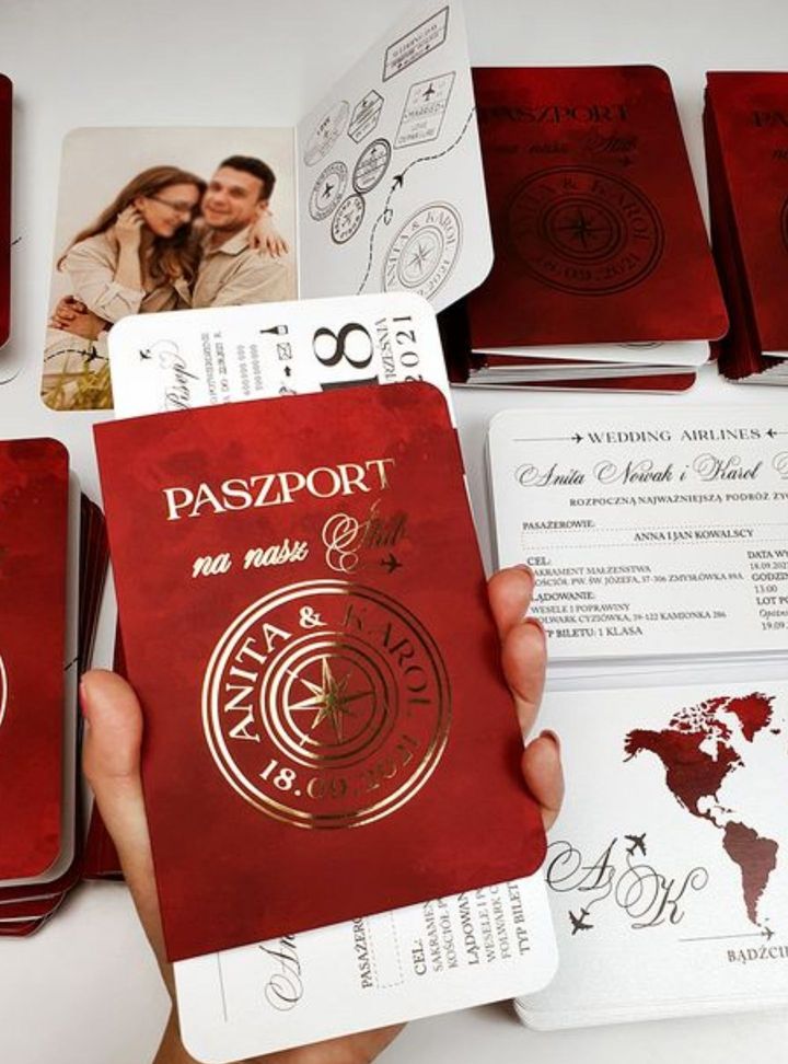 DVT-96-26 Düğün Pasaport Davetiye