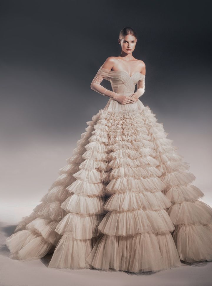 Zuhair Murad Fırfırlı Gelinlik