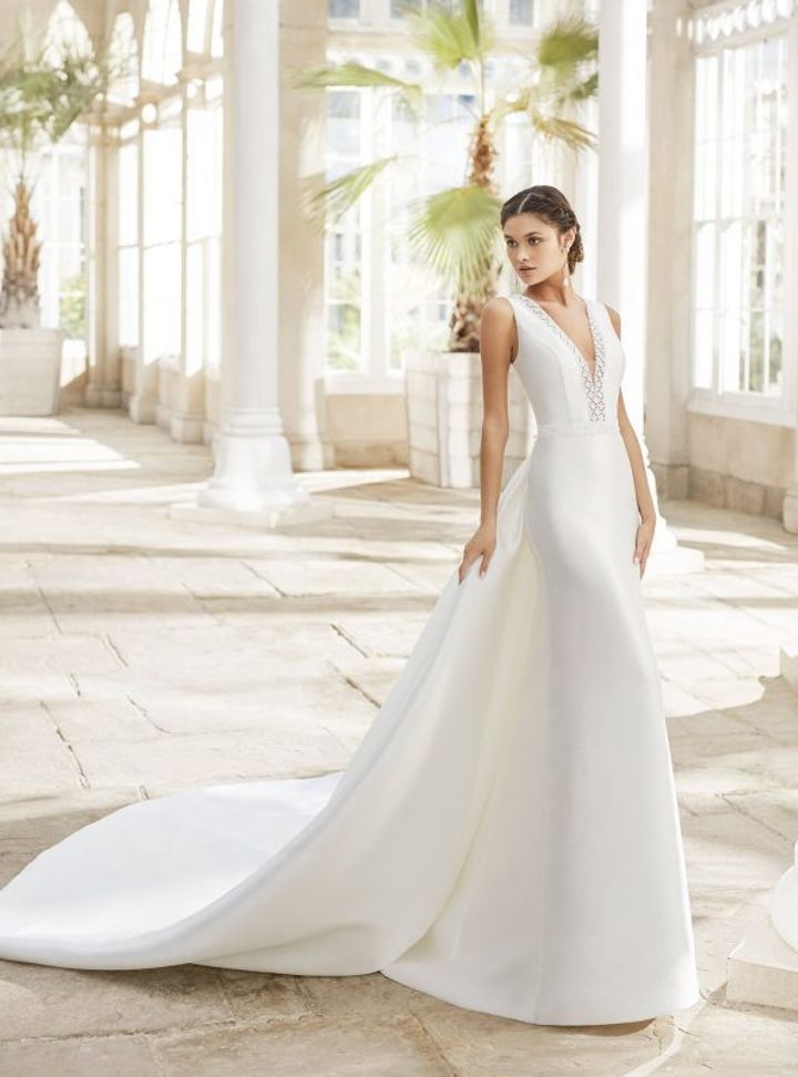 Rosa Clara Çıkabilen Etekli Gelinlik