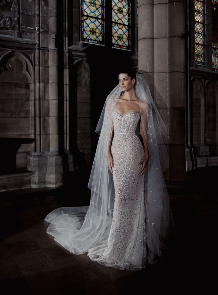 2025 Zuhair Murad Straplez Yaka Balık Gelinlik