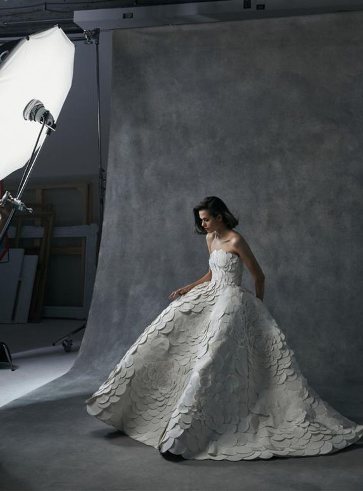 Oscar de la Renta Kabarık Gelinlik