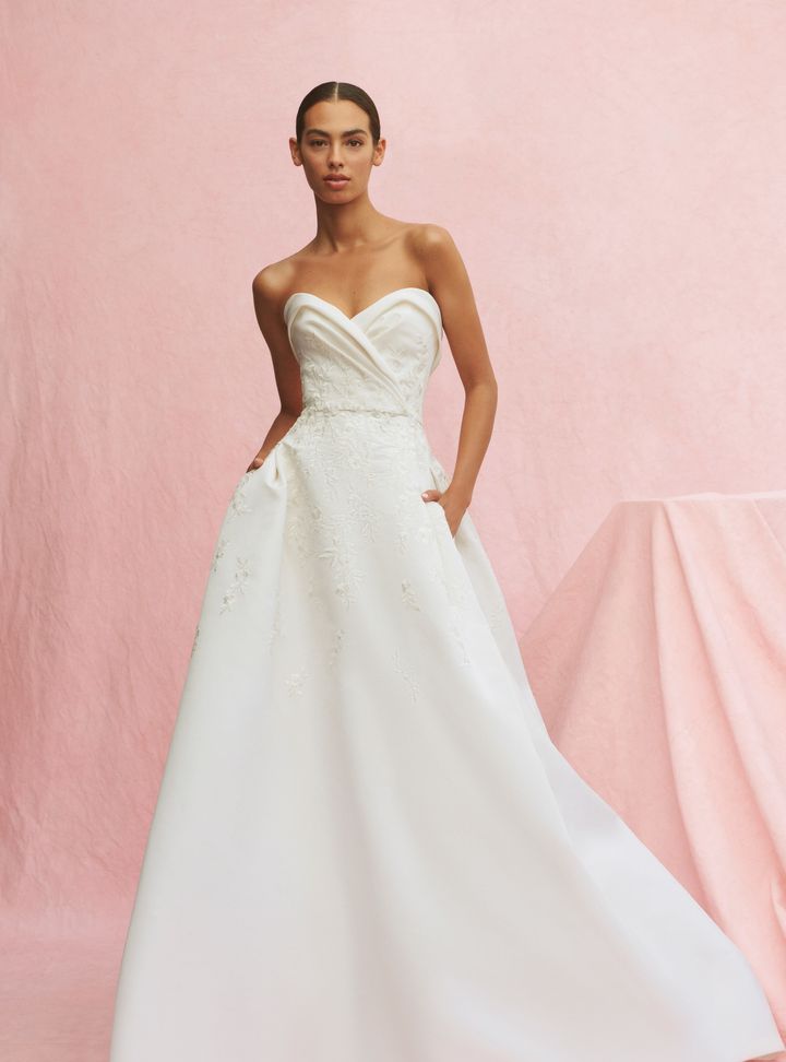 Carolina Herrera Cepli Straplez Gelinlik