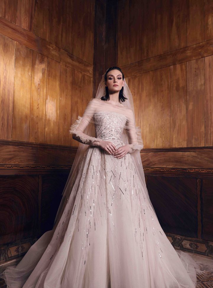 Zuhair Murad Tül Gövdeli Gelinlik