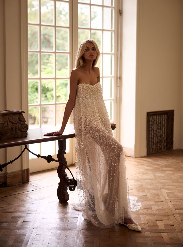 2025 Milla Nova -23-25 Düz Kesim Gelinlik