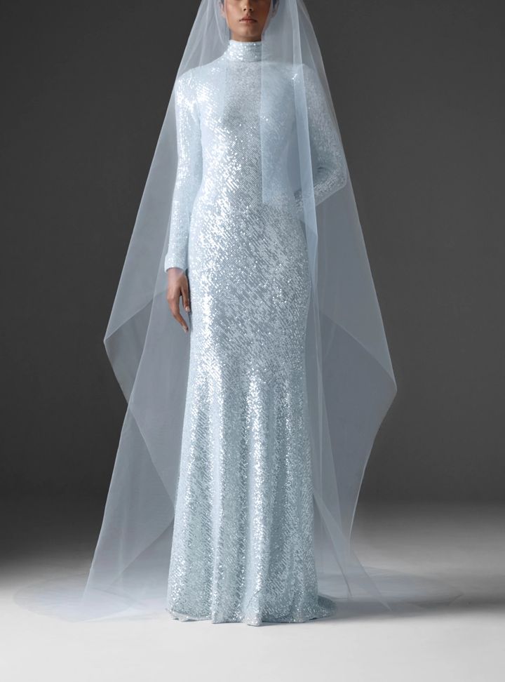 2025 Naeem Khan -10-25 Balık Kesim Gelinlik