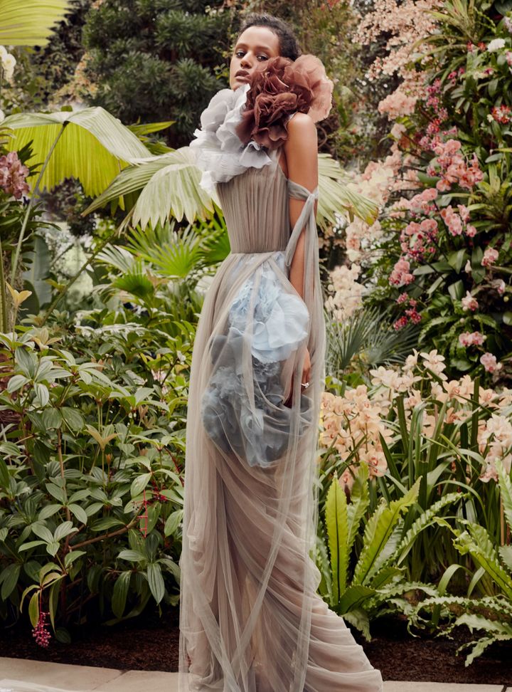 Vera Wang Drapeli Renkli Gelinlik