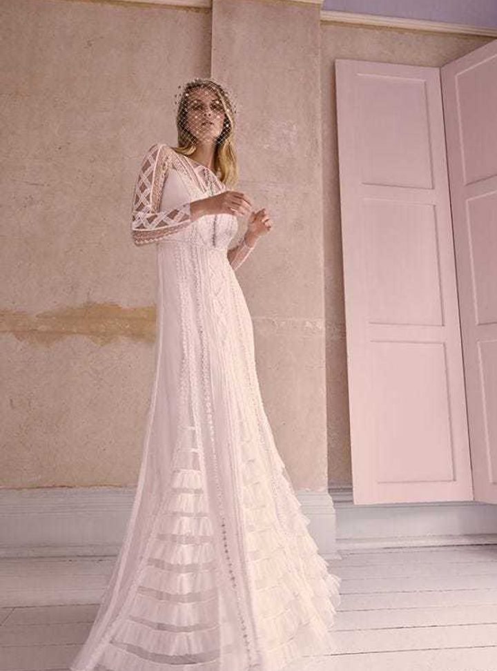 Temperley London Uzun Kollu Gelinlik