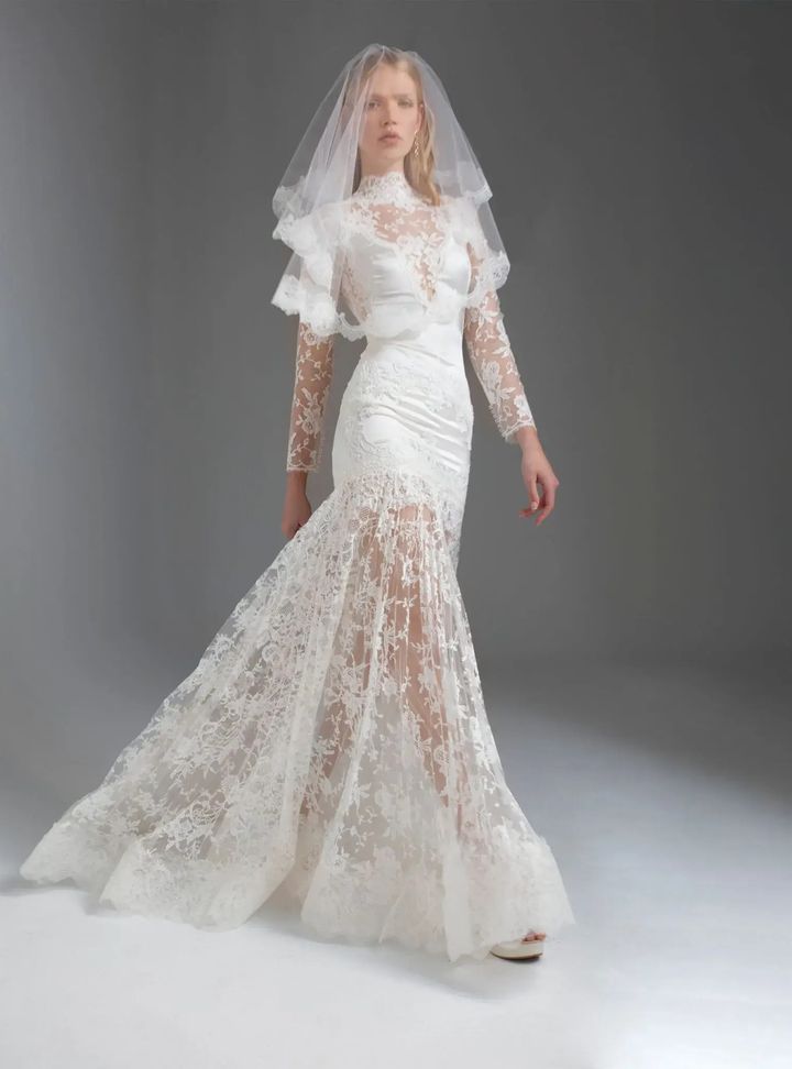 2025 Yolan Cris -23-25 Balık Kesim Gelinlik