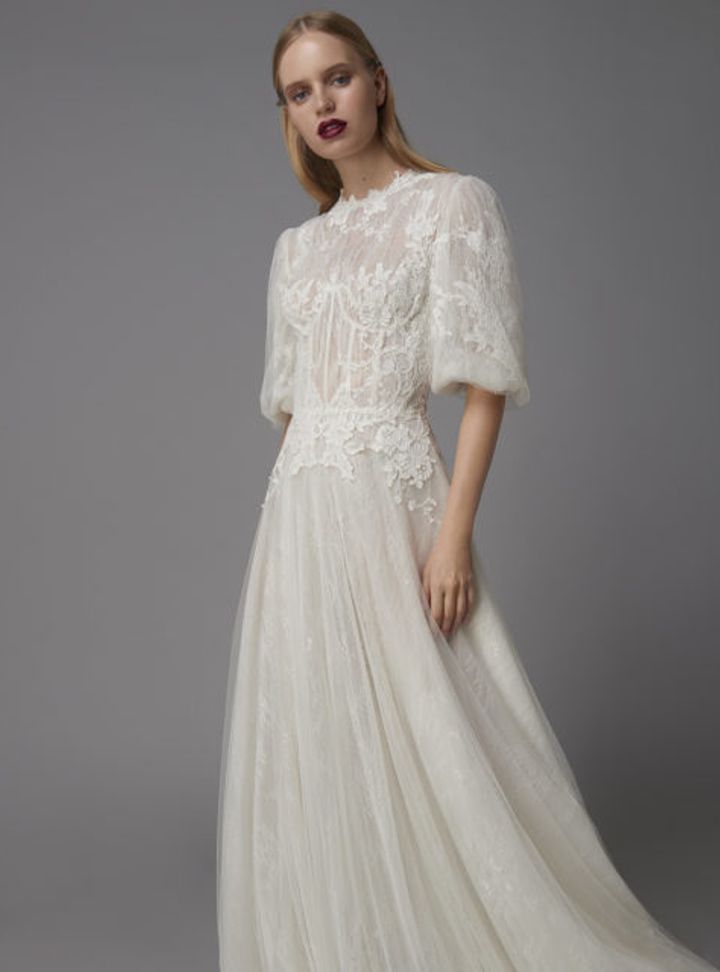 Costarellos Kısa Kollu Gelinlik