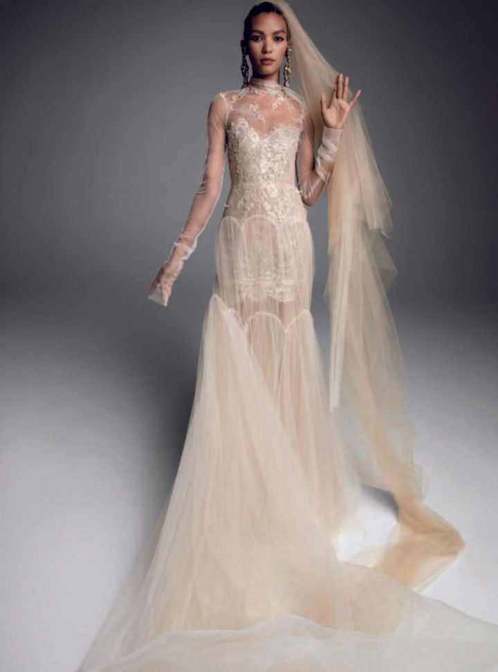 Vera Wang Dantelli Gelinlik