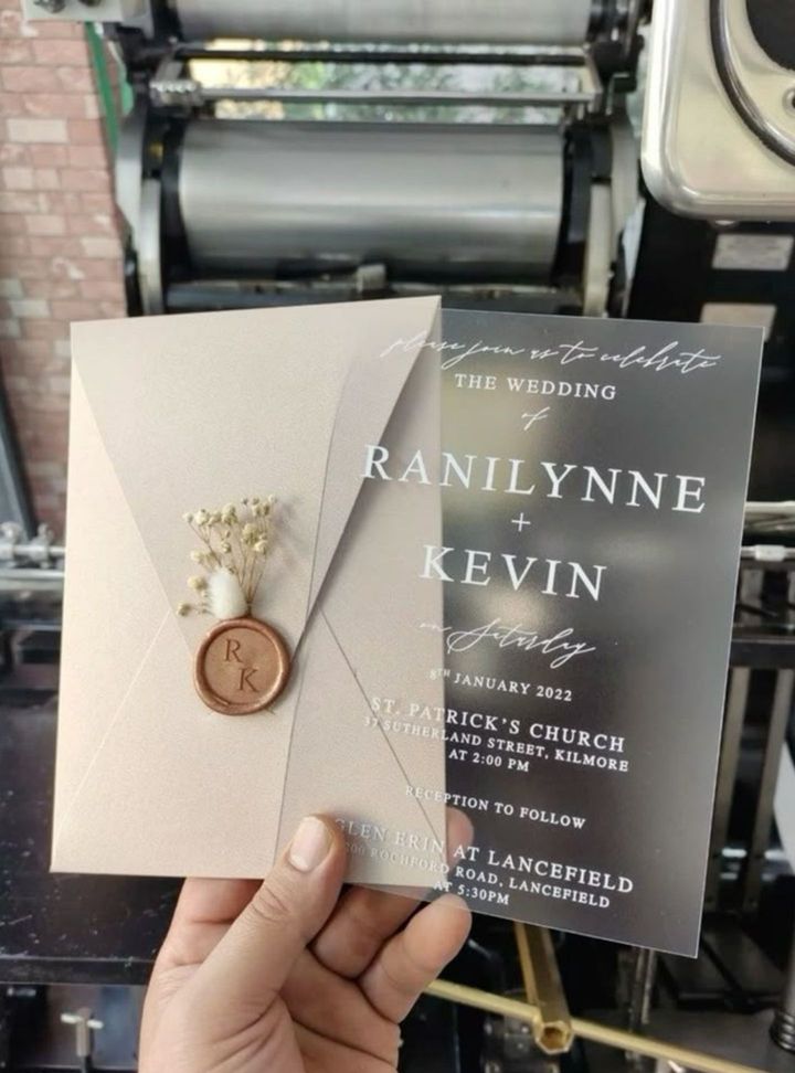 DVT-43-26 Nikah Mühürlü Şeffaf Davetiye