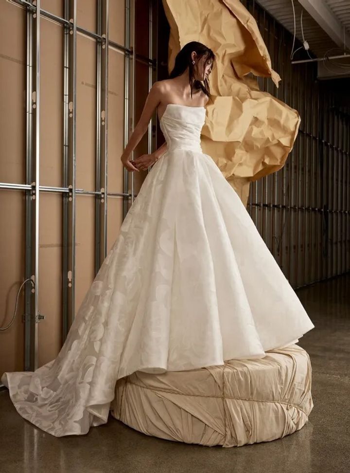 2025 Rita Vinieris -1-25 Prenses Kesim Straplez Modern Gelinlik