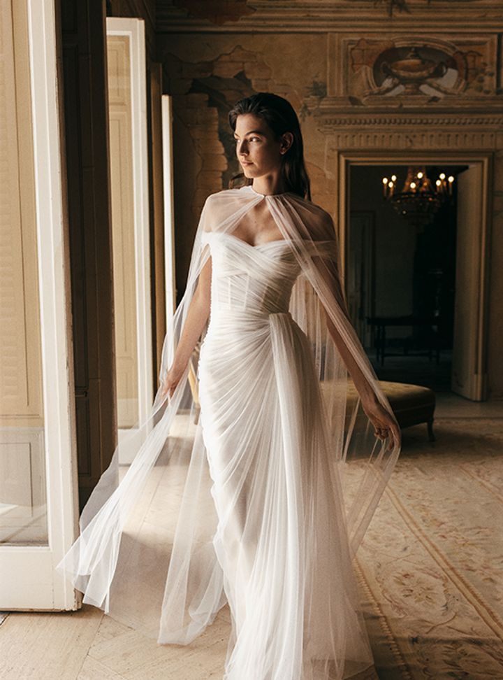 Monique Lhuillier Tül Gelinlik