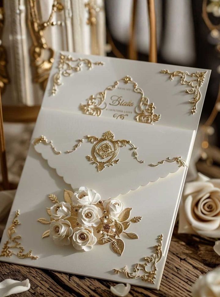 DVT-40-26 Altın Varaklı Davetiye