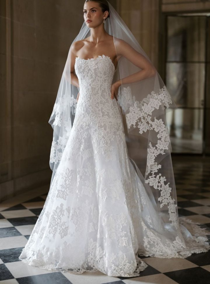 2025 Anne Barge -5-25 A Kesim Straplez Gelinlik