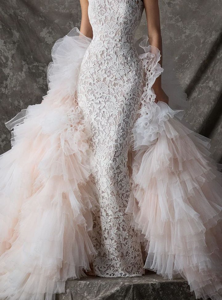 2026 Ines di Santo -47-26 Balık Kesim Straplez Sırt Dekolteli Gelinlik