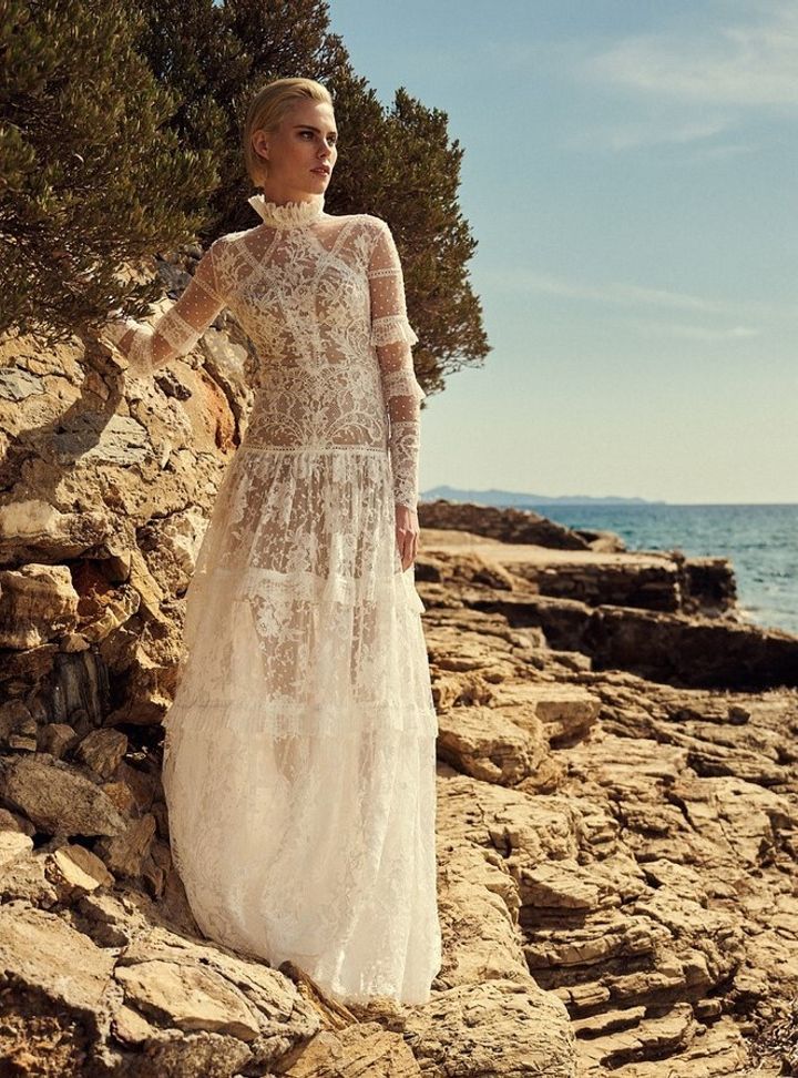 Costarellos Hakim Yakalı Gelinlik