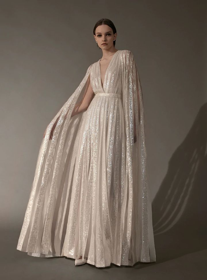 Elie Saab Omuz Detaylı Gelinlik