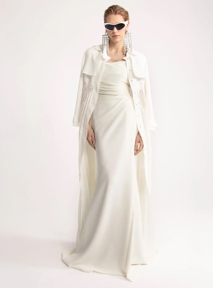 2025 Yolan Cris -19-25 Balık Kesim Gelinlik