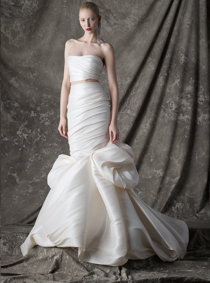 2026 Ines di Santo -54-26 Balık Kesim Straplez Göğüs Dekolteli Gelinlik