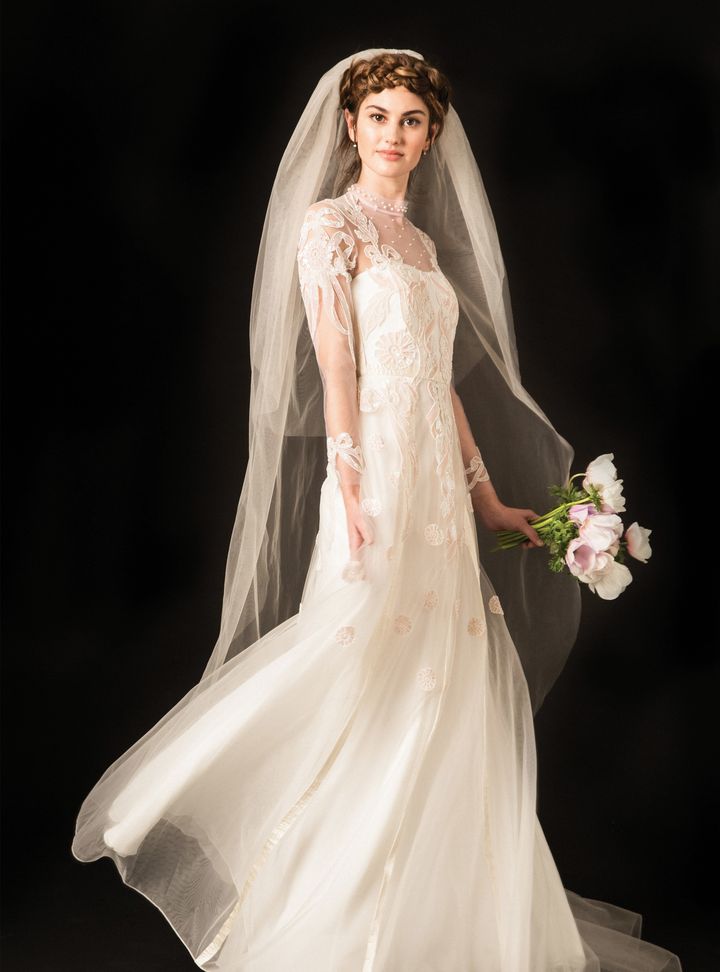 Temperley London Güpürlü A Kesim Gelinlik