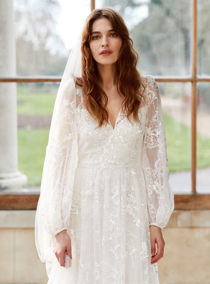 Temperley London Uzun Kollu Gelinlik