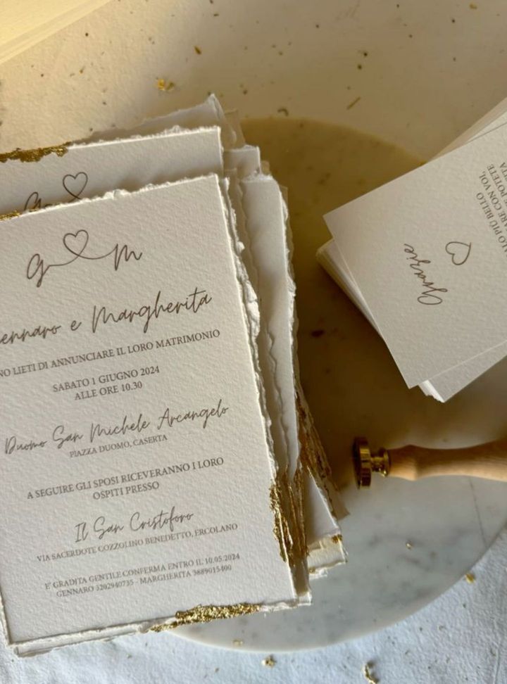 Altın Varaklı Vintage Davetiye Altın Varaklı Düğün Davetiye