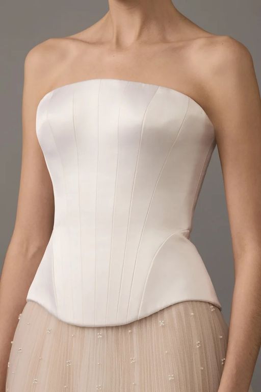 2026 House Of Gilles 29-26 Prenses Kesim Straplez Vintage Gelinlik 2