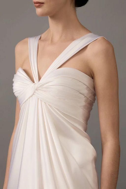 2026 House Of Gilles 21-26 Straplez Düz Kesim Göğüs Dekolteli Gelinlik 2