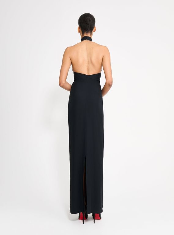 Halter Yaka Detaylı Uzun Abiye 2