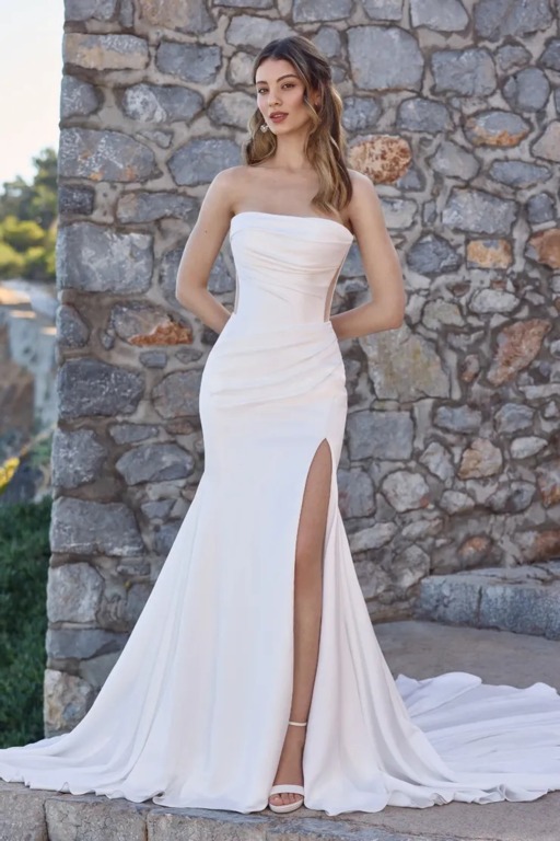 2025 Sophia Tolli Straplez Gelinlik