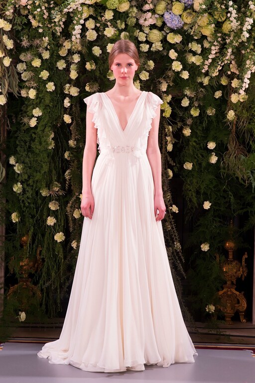 Jenny Packham Derin V Yakalı A Kesim Gelinlik Modeli