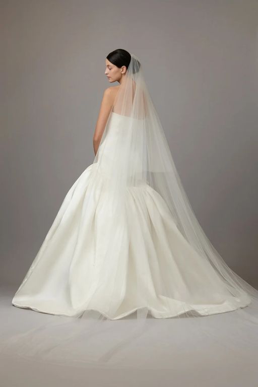 2026 House Of Gilles 26-26 Balık Kesim Vintage Kare Yaka Gelinlik 4