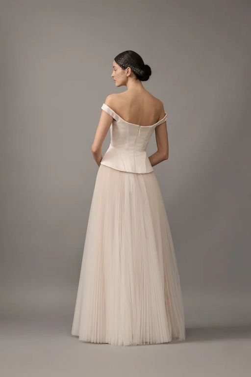 2026 House Of Gilles 28-26 Bohem Prenses Kesim Kayık Yaka Gelinlik 2